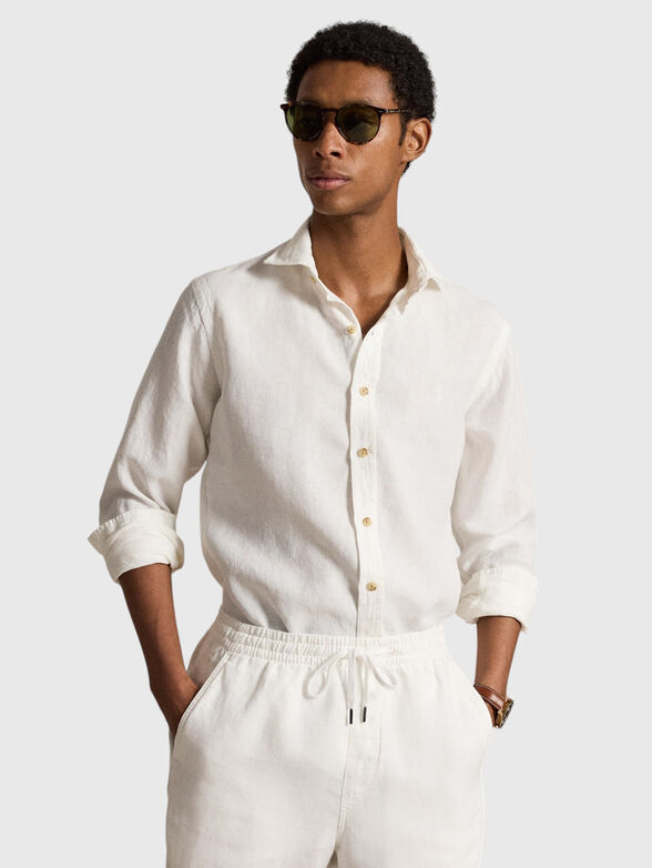 White linen shirt - 2