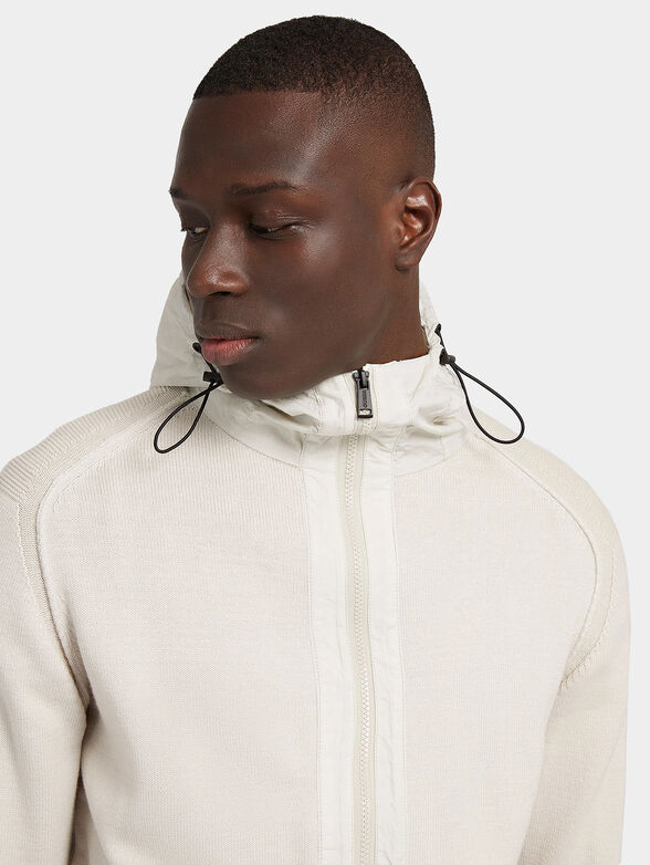 OSMUND hooded cardigan with zip - 4