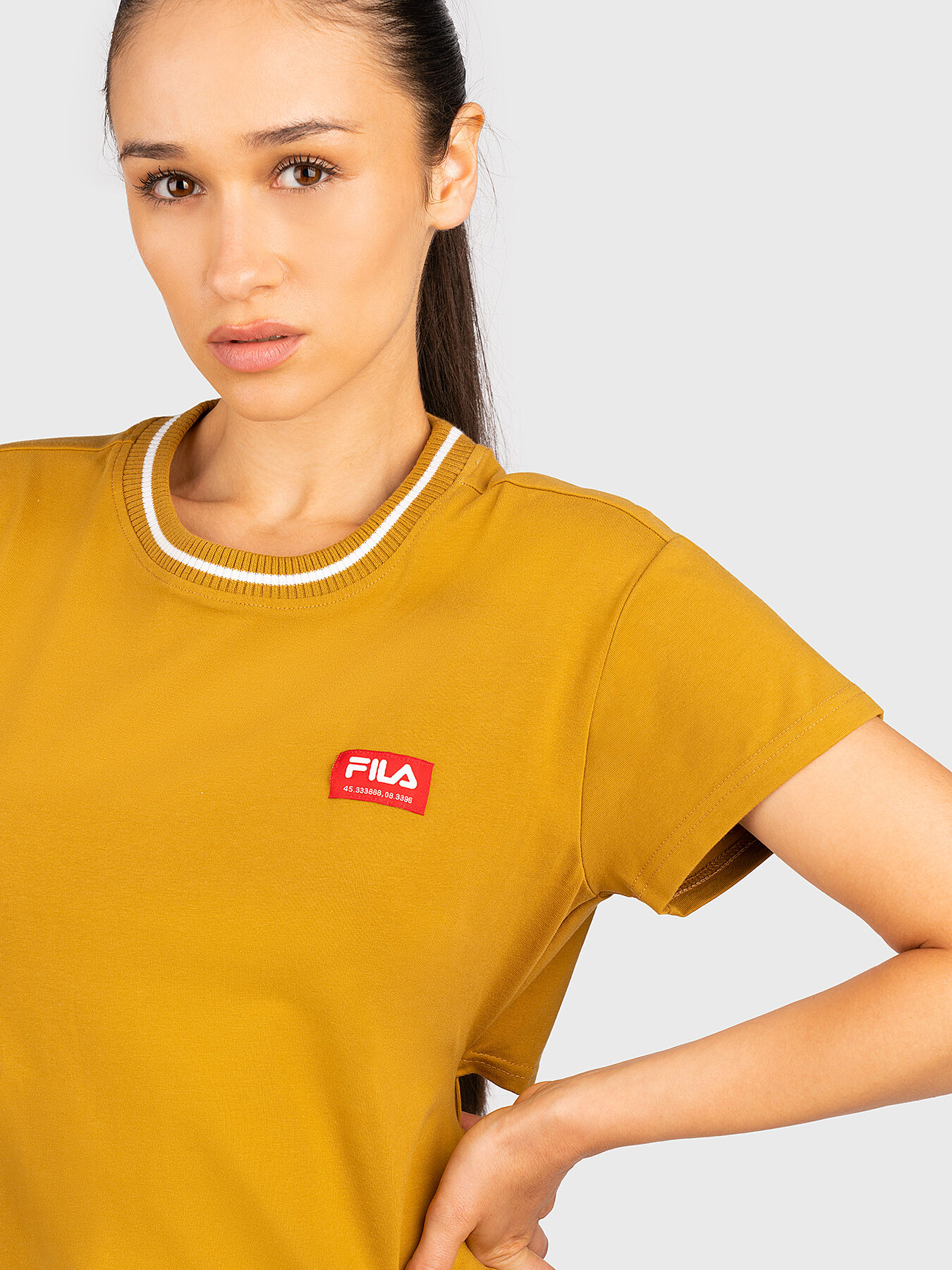Yellow fila dress cheap