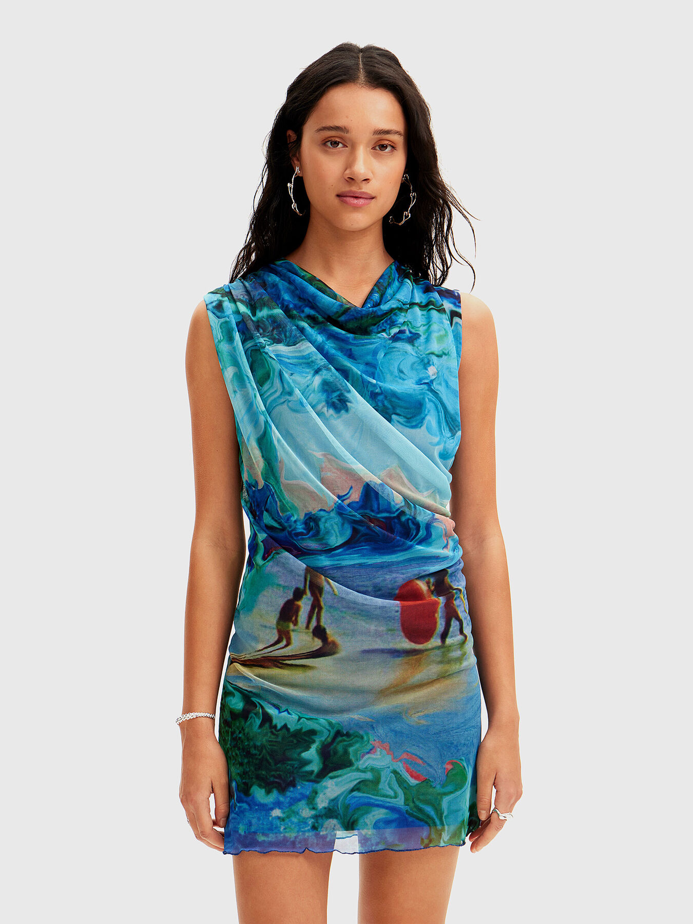 Sleeveless mini dress brand DESIGUAL Globalbrandsstore en