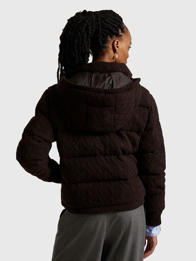 Padded wool and cashmere jacket - 3