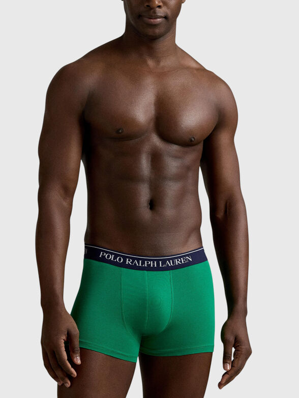 Set of three pairs of boxer shorts with a logo - 5