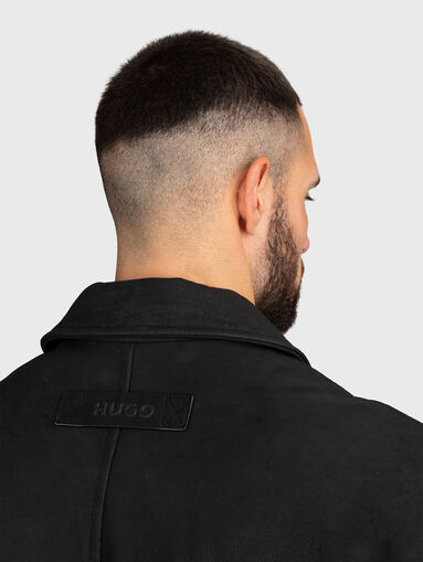 Black leather jacket - 3