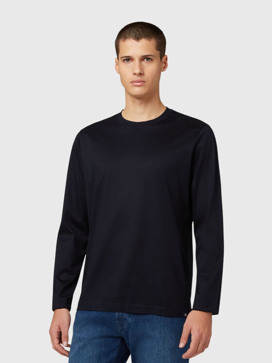 Памучна блуза с дълъг ръкав - 1