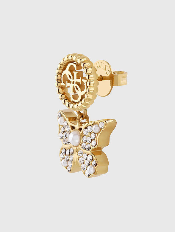 Earrings with logo accent  - 2