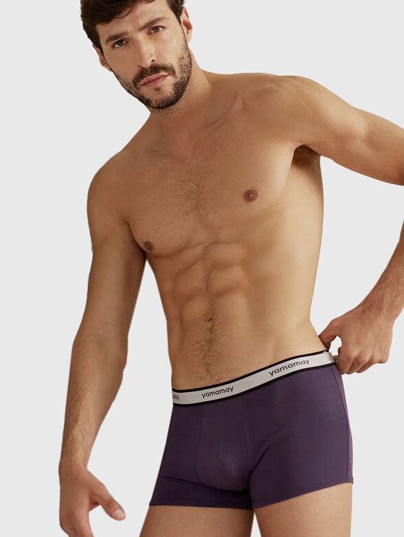 NEW FASHION COLOR trunks with logo accent - 3