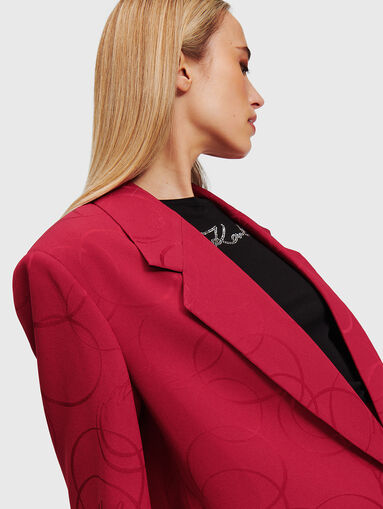 Blazer with logo details - 5