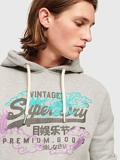 VINTAGE sweatshirt with logo print - 5