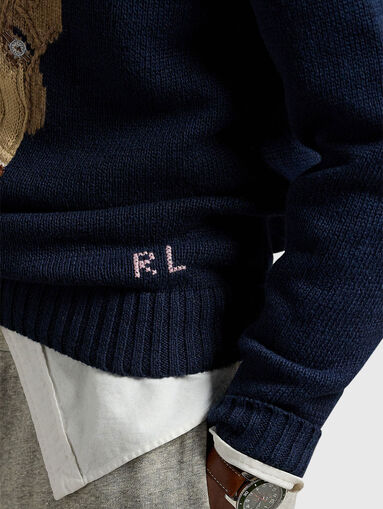Polo Bear jumper with oval neckline - 5