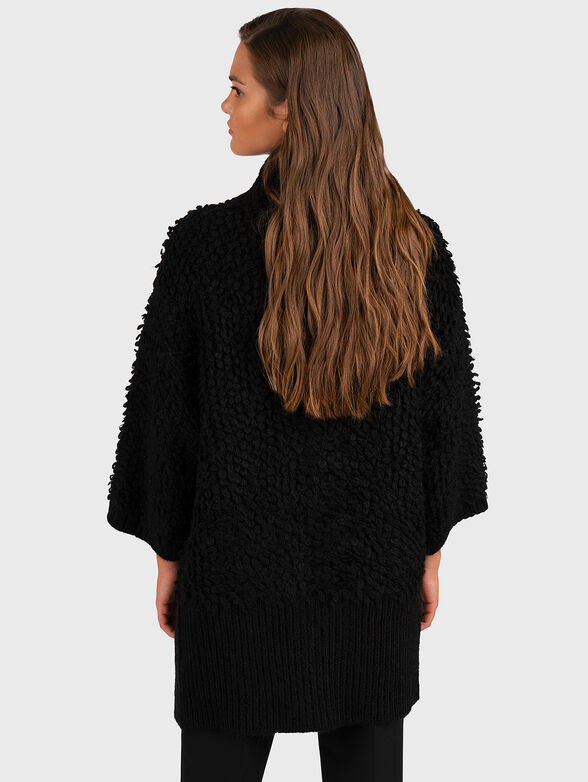 Beige knitted coat  - 2