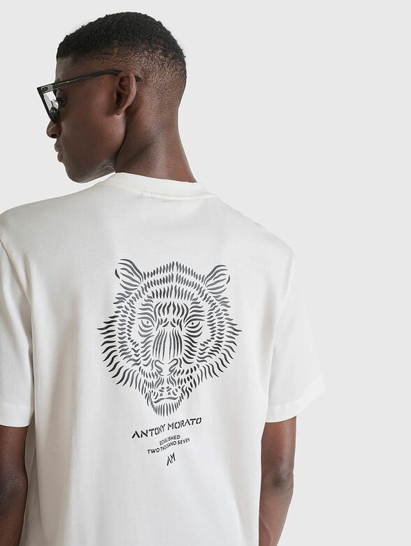 Black cotton T-shirt - 4