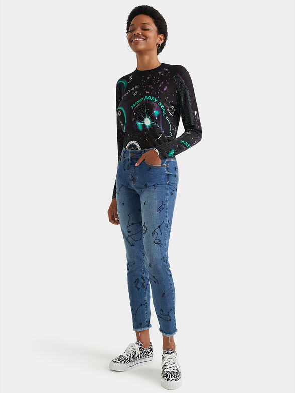 AUSTRA jeans with accent embroidery - 5