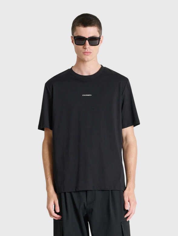 Black t-shirt with print - 1