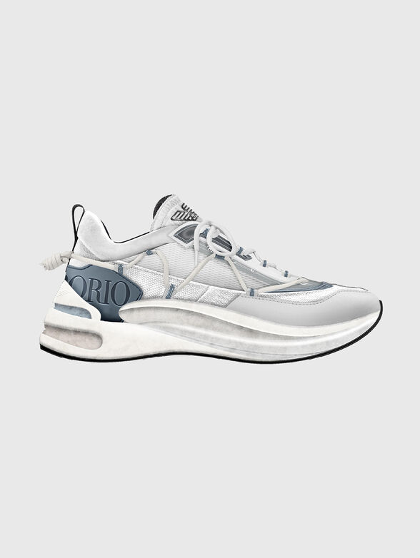 Sneakers with contrasting logo detail - 1