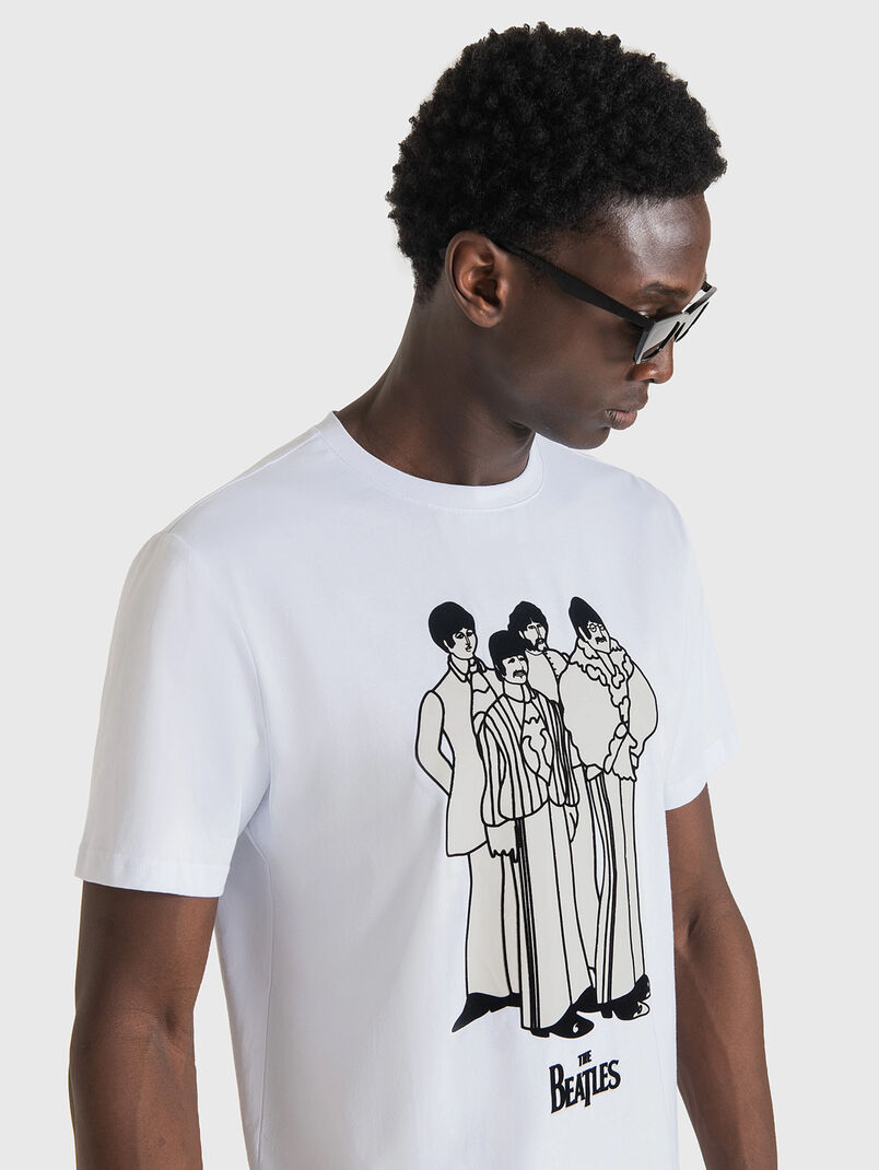 Black T-shirt with "The Beatles" print - 3