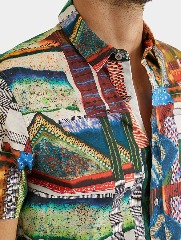 Shirt with colorful print ADRIAN - 5