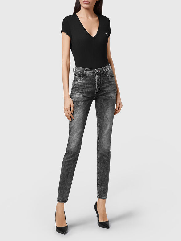 Skinny-fit jeans in grey  - 3