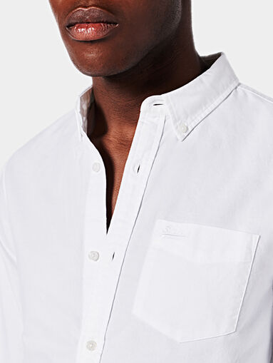 Oxford shirt with logo embroidery - 4