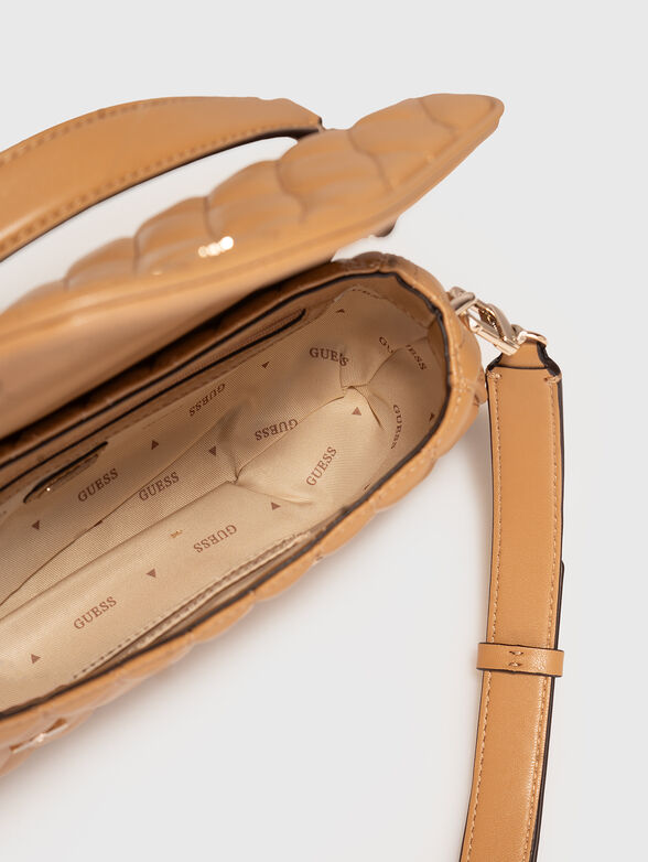 VALLA beige quilted effect bag - 6