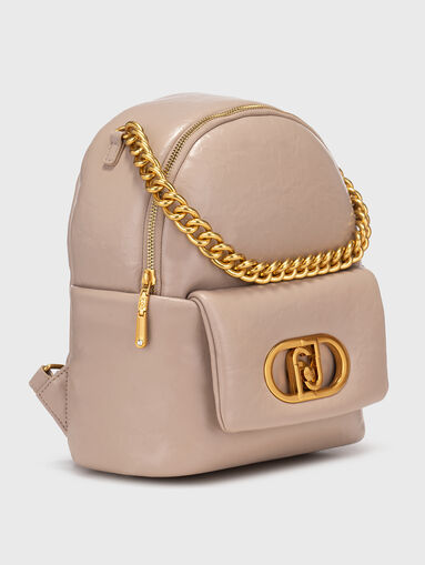 Backpack with gold details and logo - 3