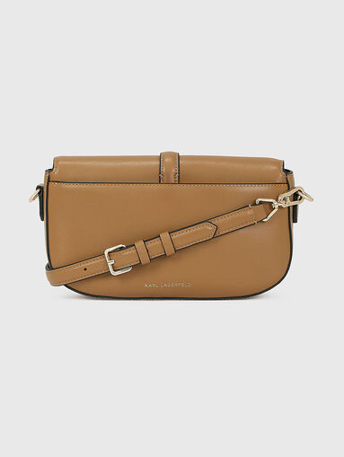 Leather crossbody bag with logo - 3
