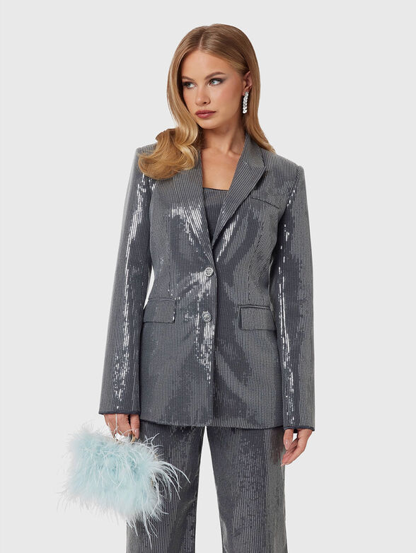 Blazer with sequins - 1