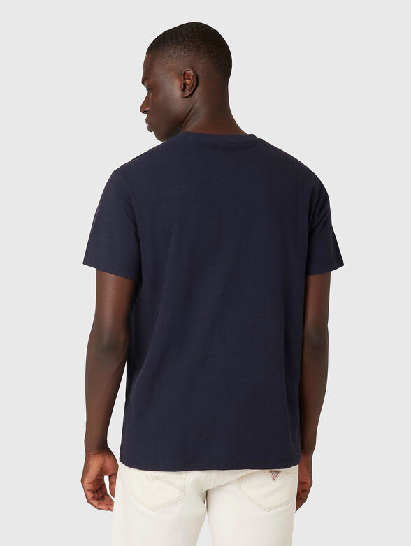 T-shirt with denim logo accent - 3