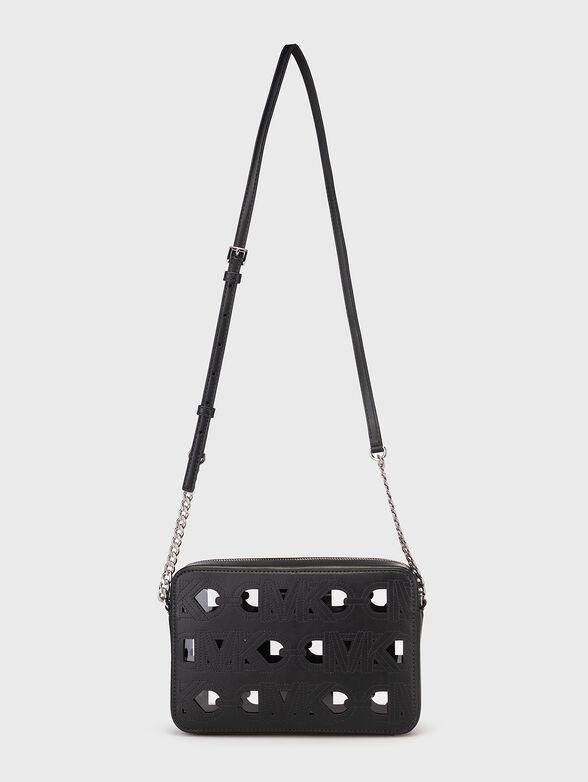 Perforated logo-detail crossbody bag  - 2