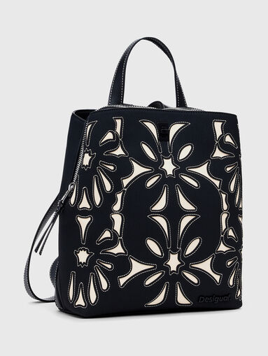 SYBILLA backpack with floral accents - 3