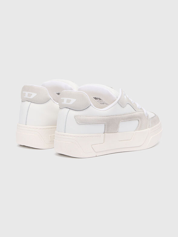 White leather sport shoes - 3