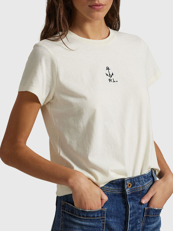 White T-shirt with logo - 4