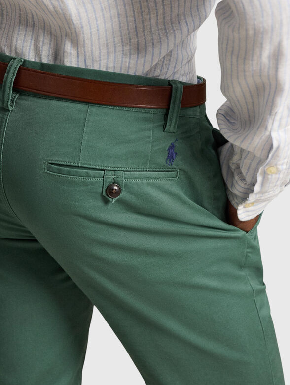 Green chino trousers - 3