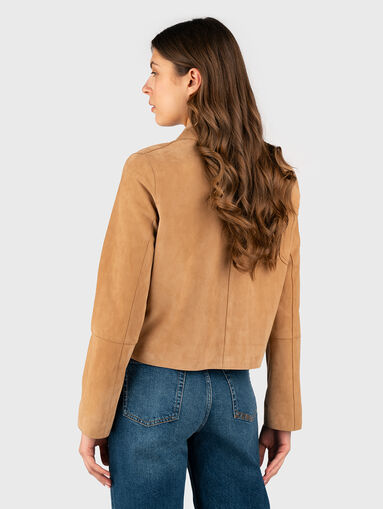 Suede jacket with buttons - 3