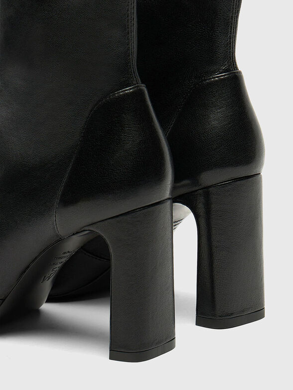 BABETTE 85 leather boots with heels - 3