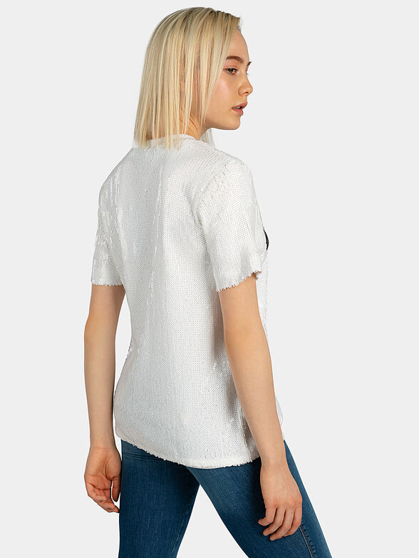 WOMEN KYO sequin t-shirt - 2