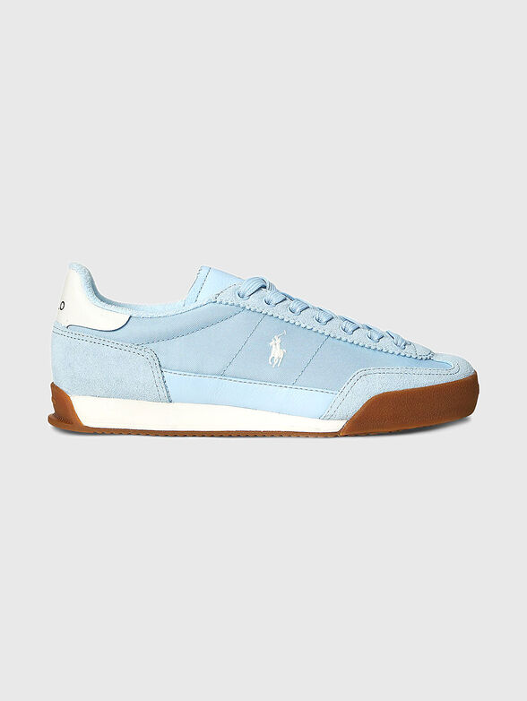 Suede sneakers with logo - 1