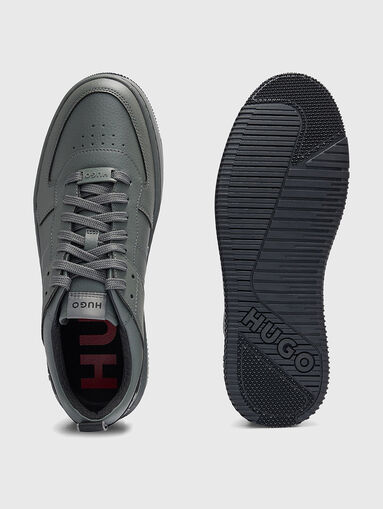 KILIAN grey sneakers with logo detail - 5