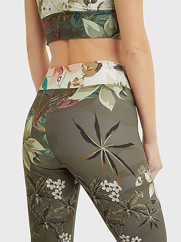 Leggings with floral print - 3