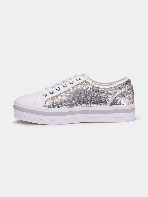Sport shoes with silver sequins - 4