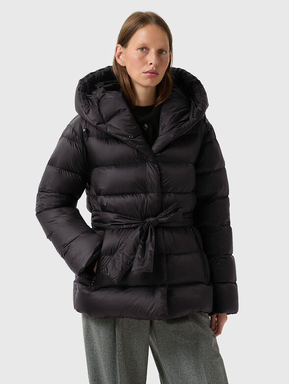 LAURIE padded jacket with waist belt - 1
