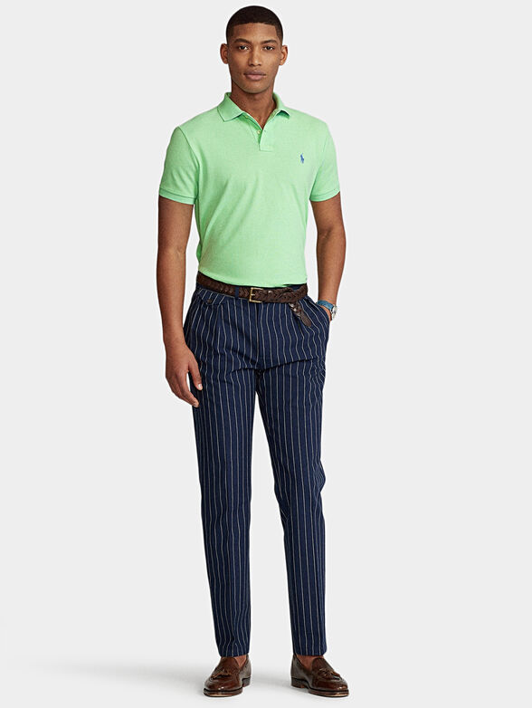 Polo-shirt in pastel green color - 2