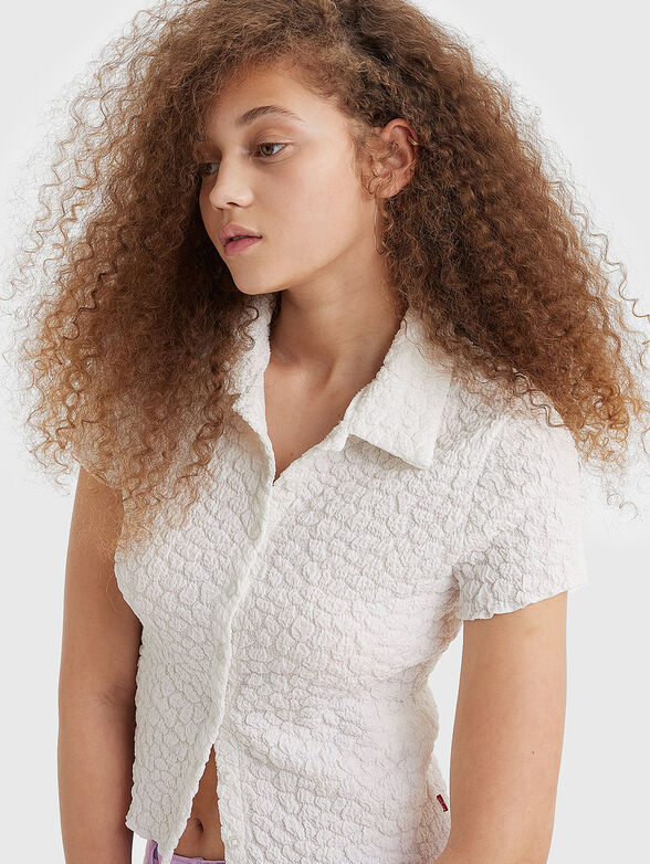 Cropped short sleeve shirt  - 4