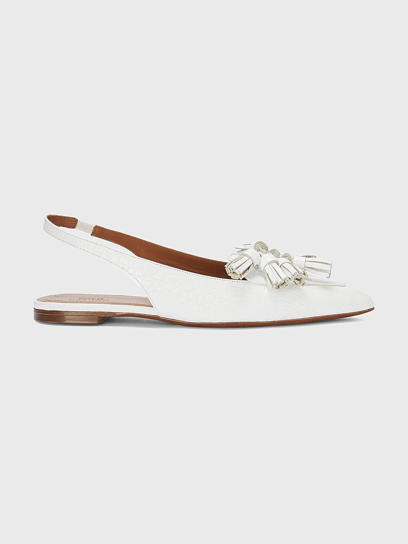 Flat shoes with crocodile texture brand POLO RALPH LAUREN Globalbrandsstore en