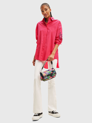 Oversize print shirt  - 3