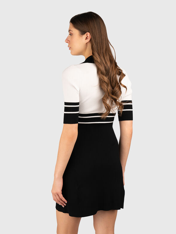 V-neck knitted dress - 2