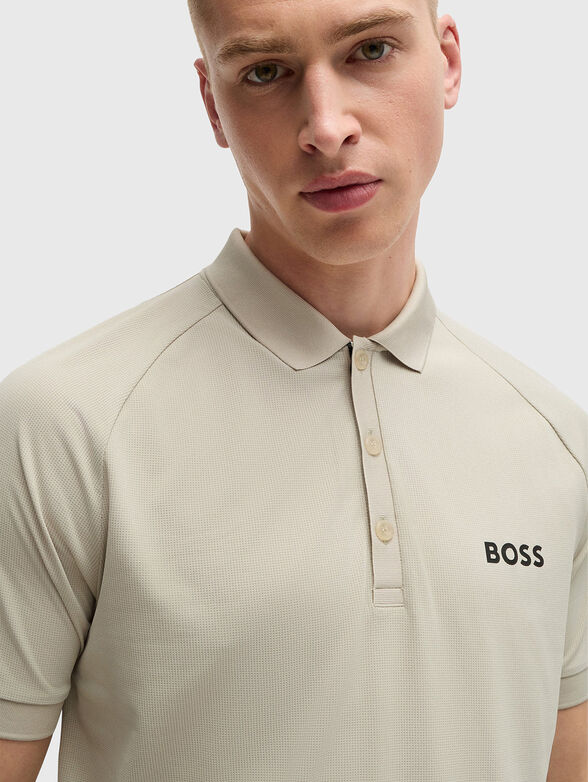 PATTEO MB 15 polo shirt  in light beige - 4