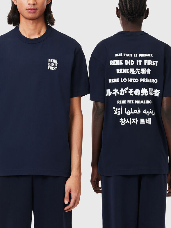 Unisex T-shirt with print on the back - 1