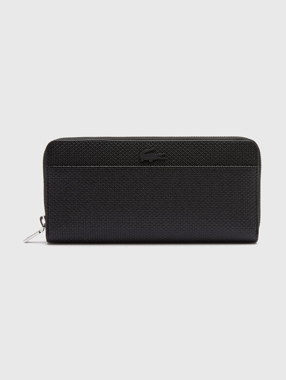 Black wallet with logo - 1