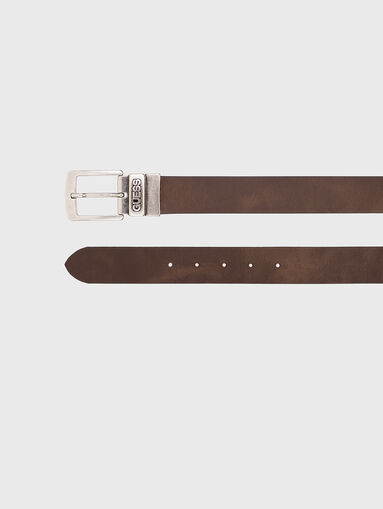 Double side leather belt - 3