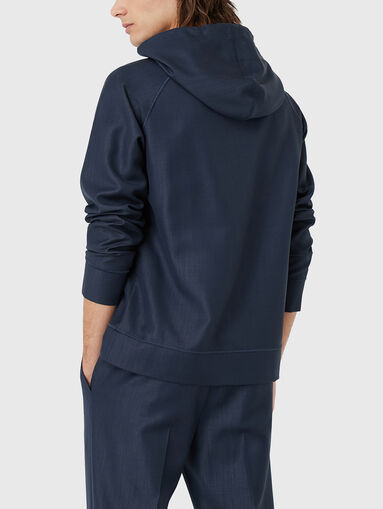 Wool sweatshirt with hood - 3